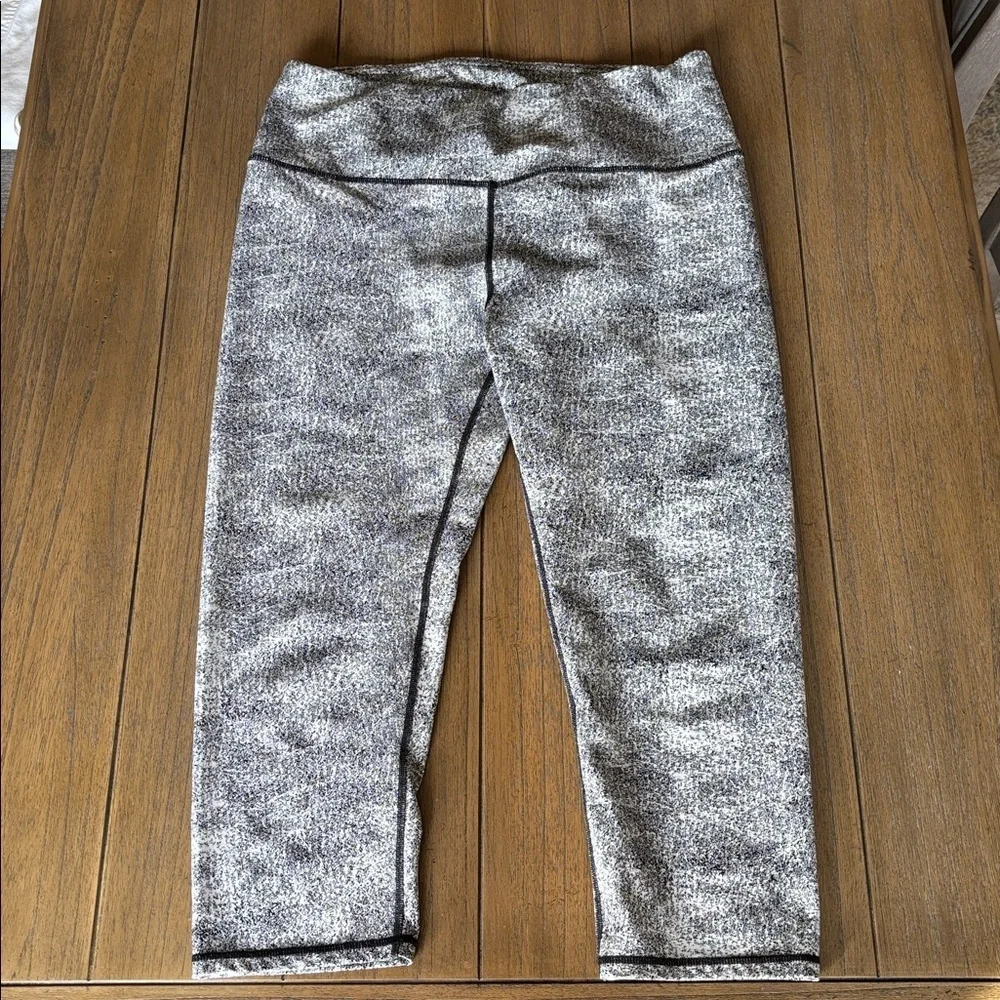 RBX live life active Women’s cropped black/white Leggings Size XL - Picture 2 of 8
